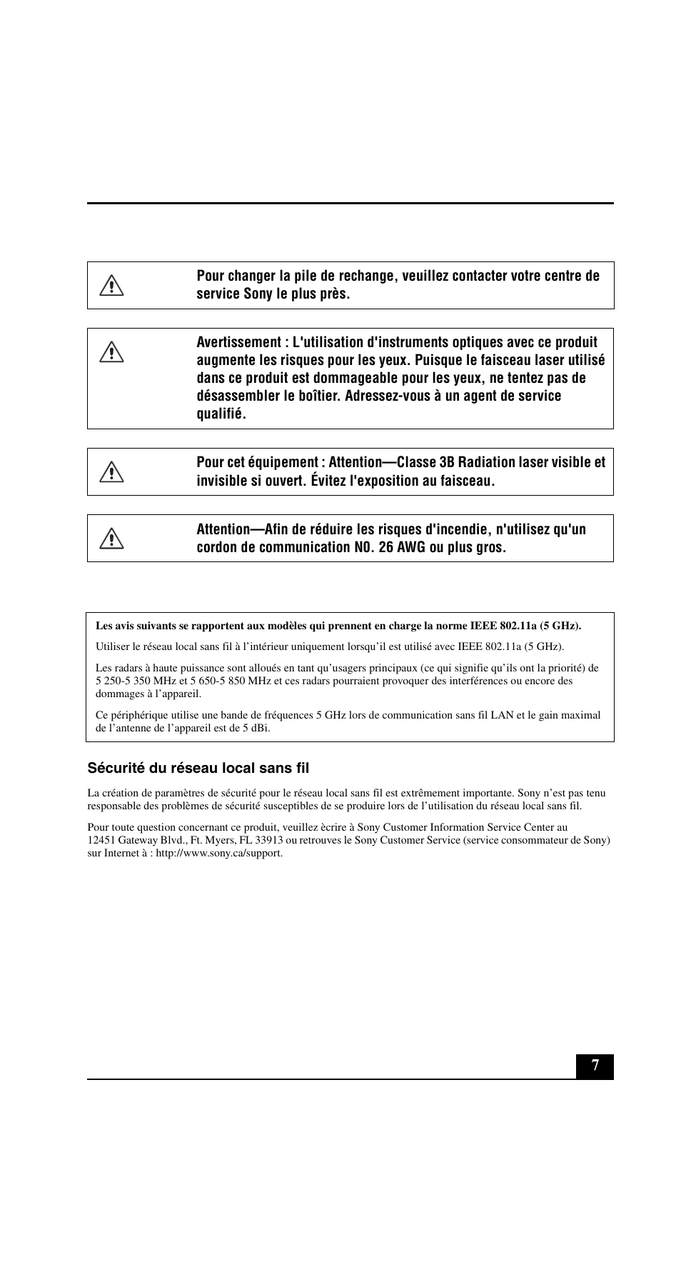 Sony VGN-C200 User Manual | Page 7 / 20