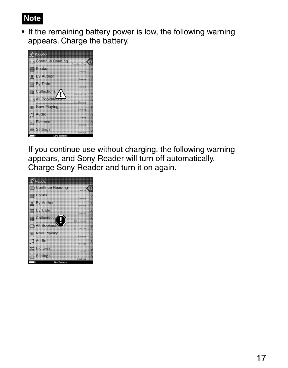 Sony Q READER PRS-500 User Manual | Page 17 / 82