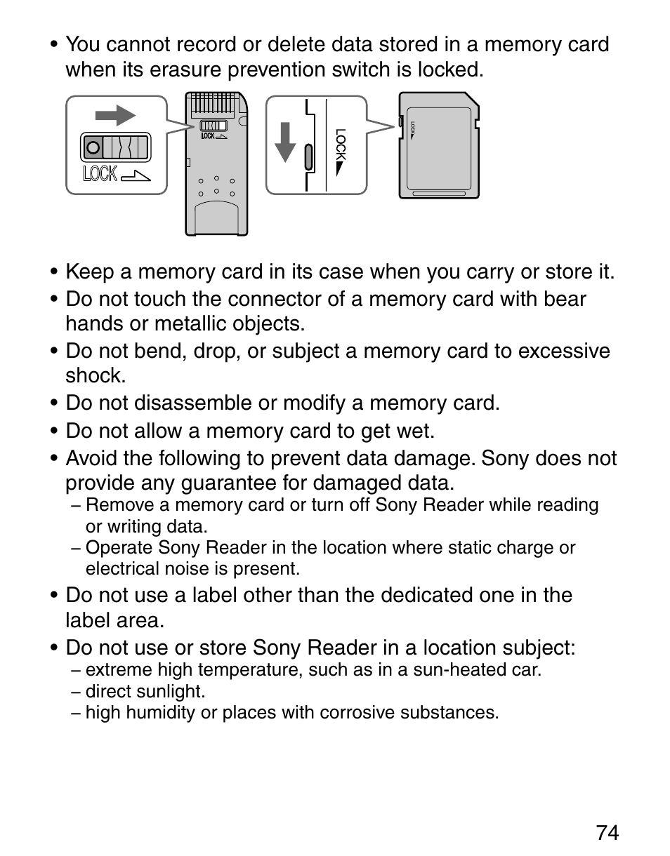 Sony Q READER PRS-500 User Manual | Page 74 / 82