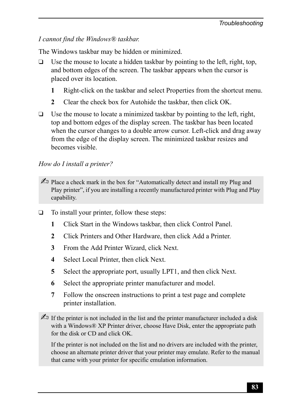 Sony PCV-MXS20 User Manual | Page 83 / 100
