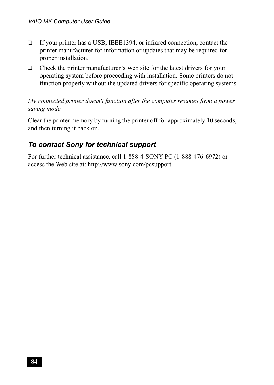 Sony PCV-MXS20 User Manual | Page 84 / 100