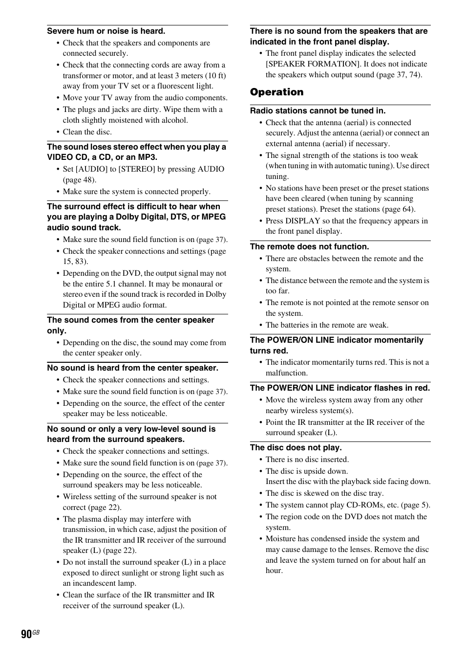 Sony DAV-DZ810W User Manual | Page 90 / 112