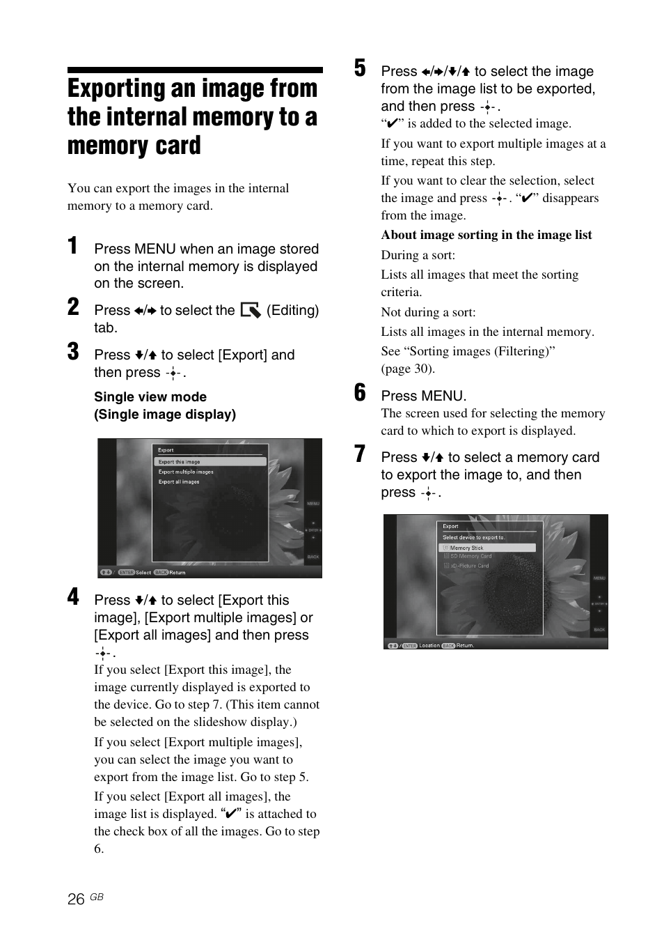 Sony DPF-X85 User Manual | Page 26 / 48