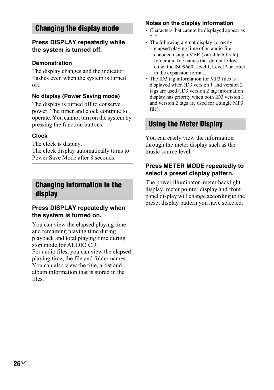 Sony 3-287-077-14(2) User Manual | Page 26 / 48