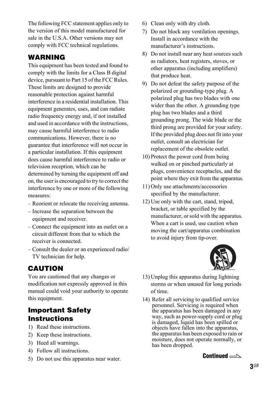 Sony 3-287-077-14(2) User Manual | Page 3 / 48