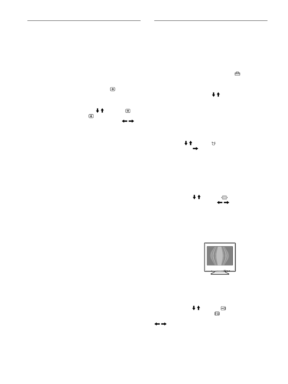 Adjusting the convergence (conv), Additional settings (option), 12 adjusting the convergence (conv) | Sony Trinitron CPD-E400E User Manual | Page 12 / 132