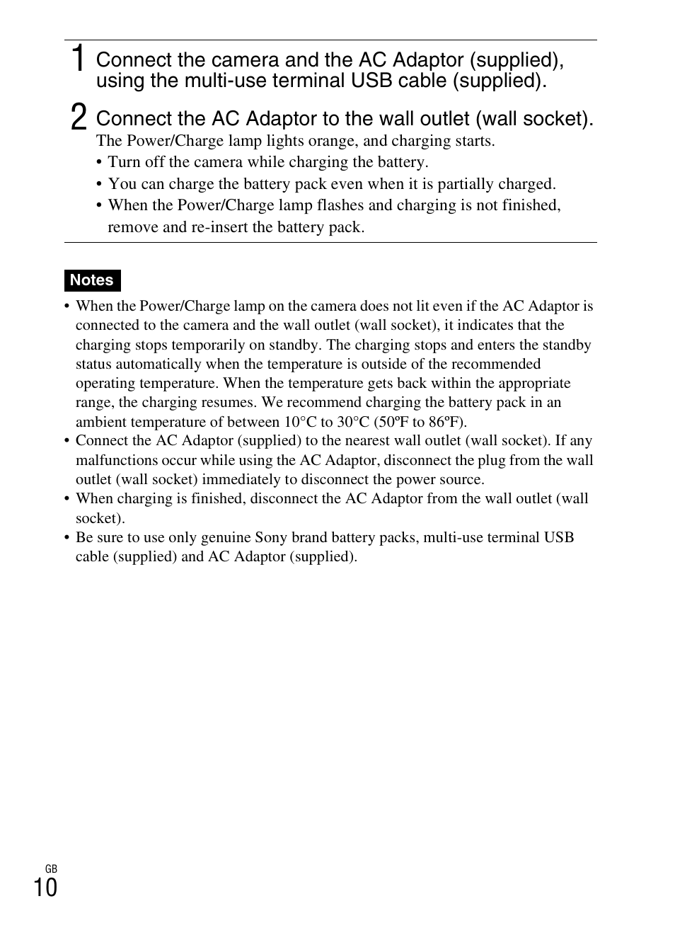 Sony CYBER-SHOT DSC-HX7 User Manual | Page 10 / 56