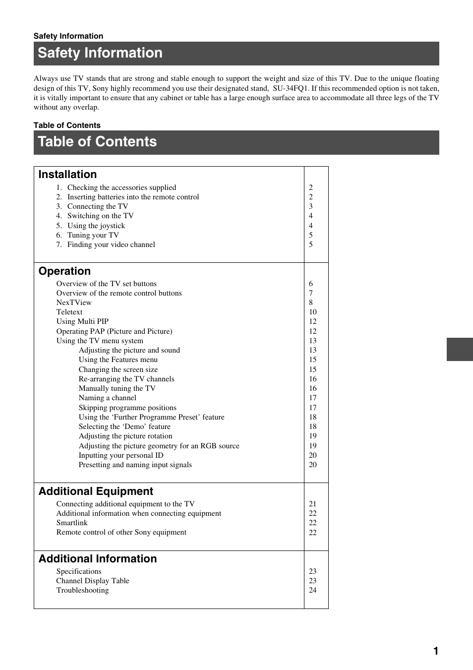 Sony FD Trinitron KV-34FQ75 D User Manual | Page 57 / 160