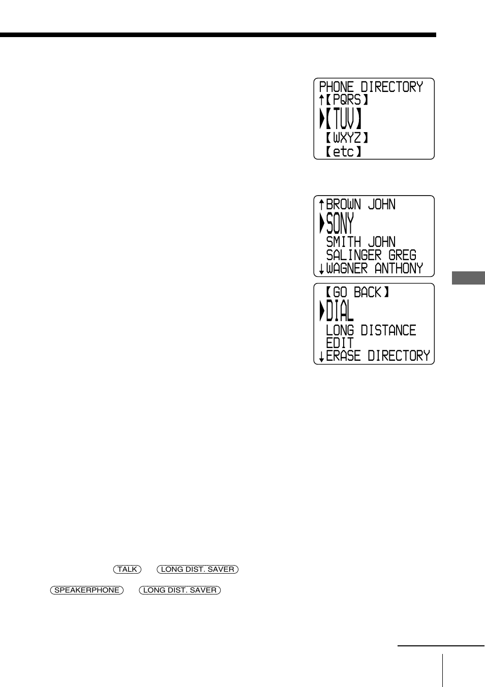 Sony, Dial | Sony SPP-A9276 User Manual | Page 47 / 96