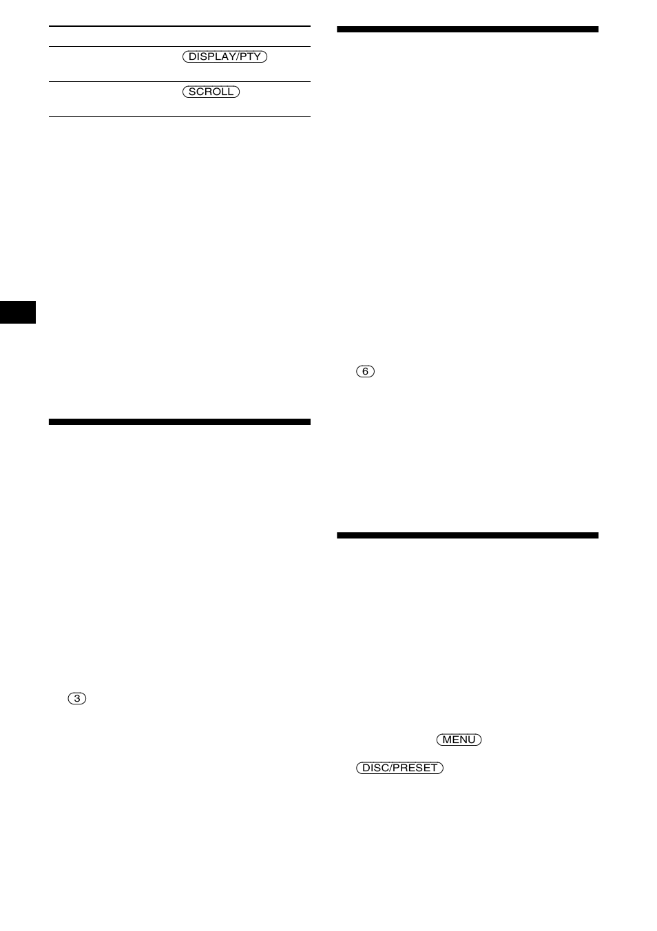 Wiederholtes wiedergeben von titeln, Benennen einer cd, Repeat play | Wiedergeben von titeln in willkürlicher, Reihenfolge — shuffle play, Disc memo | Sony MDX-CA680 User Manual | Page 36 / 132