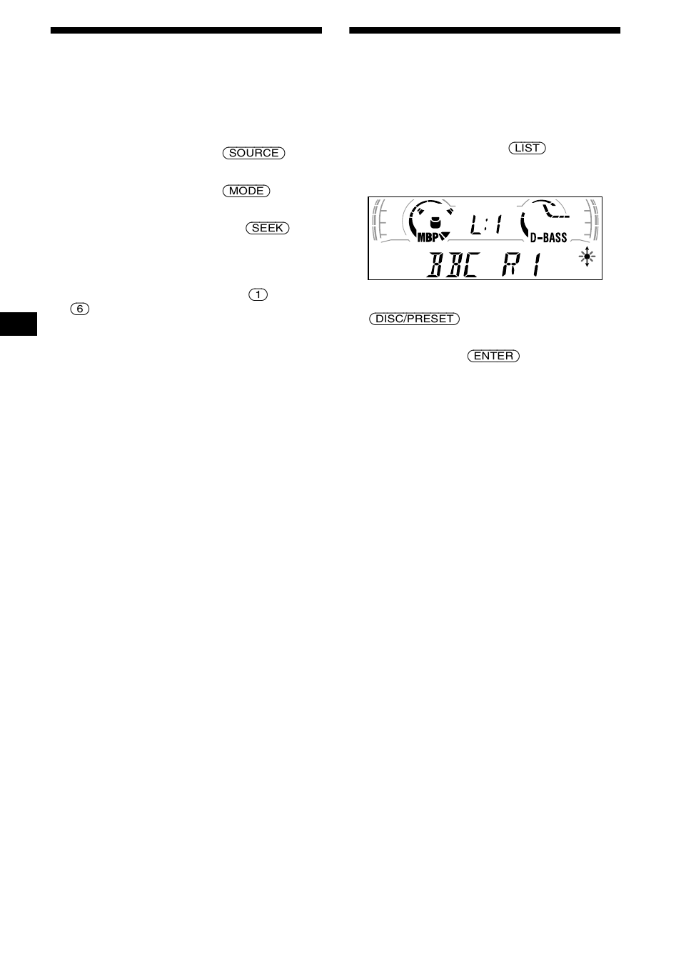 Speichern bestimmter radiosender, Einstellen eines senders anhand einer liste, List-up | 14 speichern bestimmter radiosender | Sony MDX-CA680 User Manual | Page 40 / 132