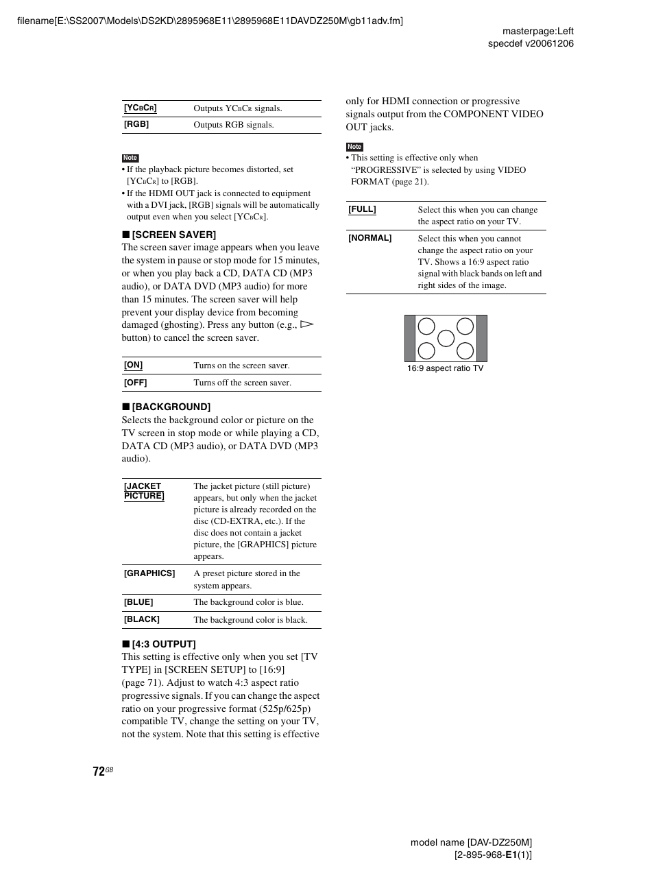 Sony DAV-DZ250M User Manual | Page 72 / 104