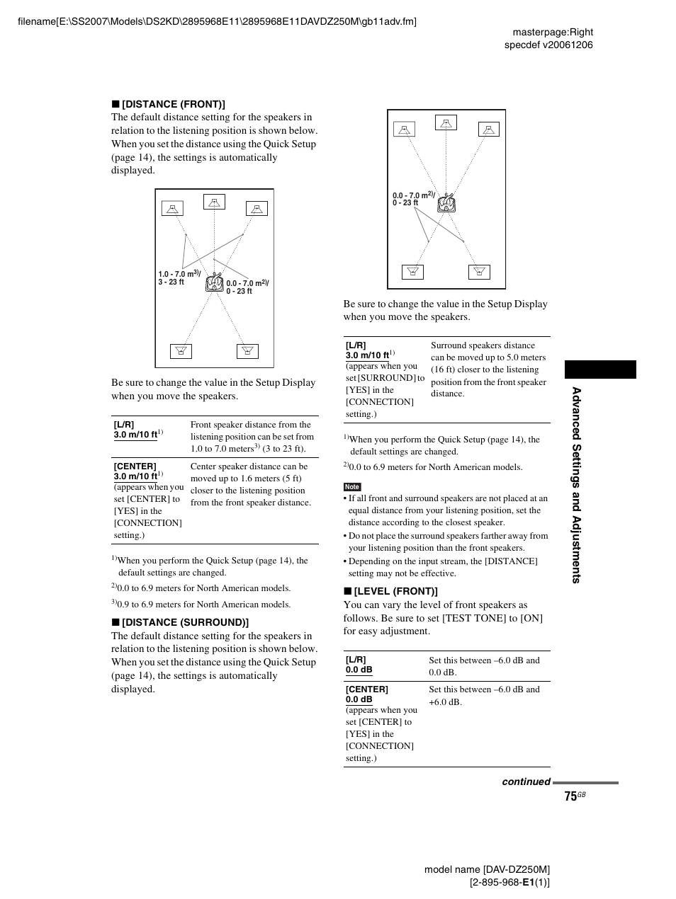 Sony DAV-DZ250M User Manual | Page 75 / 104