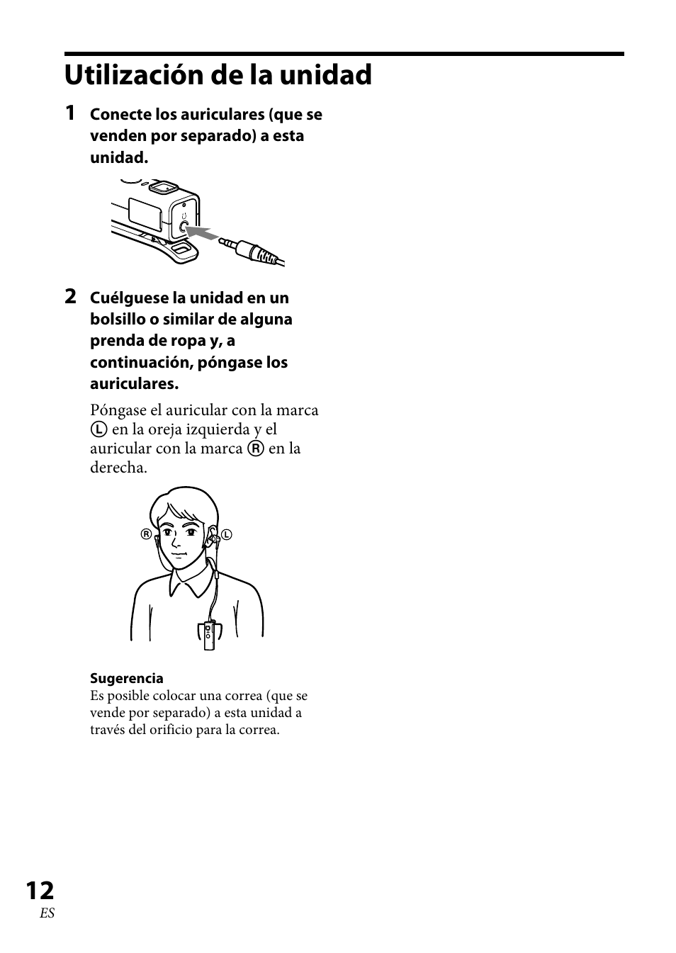 Utilización de la unidad | Sony DRC-BT30 User Manual | Page 38 / 56