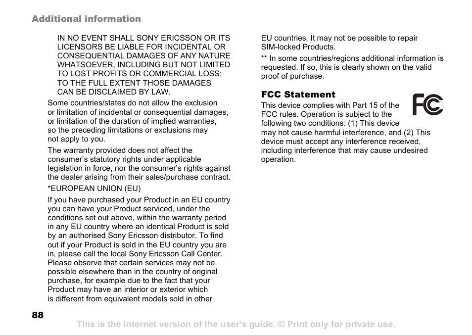 Sony K608i User Manual | Page 88 / 96