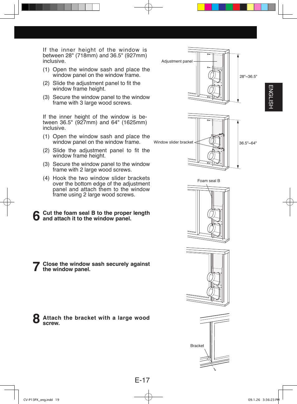 E-17 | Sony CV-P12PX User Manual | Page 19 / 34