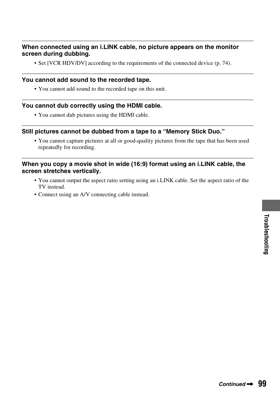 Sony HANDYCAM HDR-FX1000E User Manual | Page 99 / 131