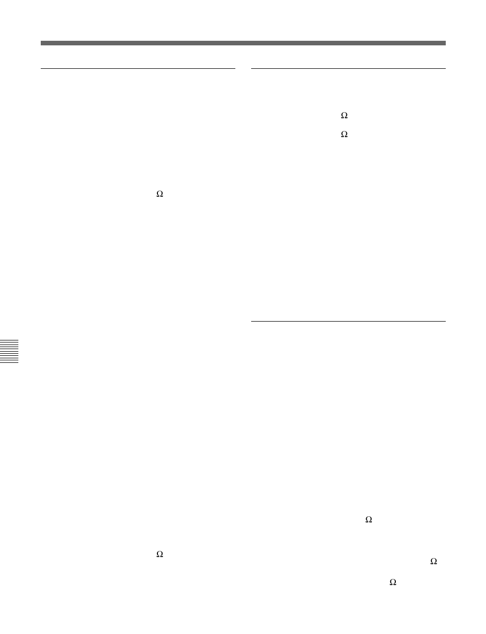 Specifications | Sony J-H1 User Manual | Page 50 / 53