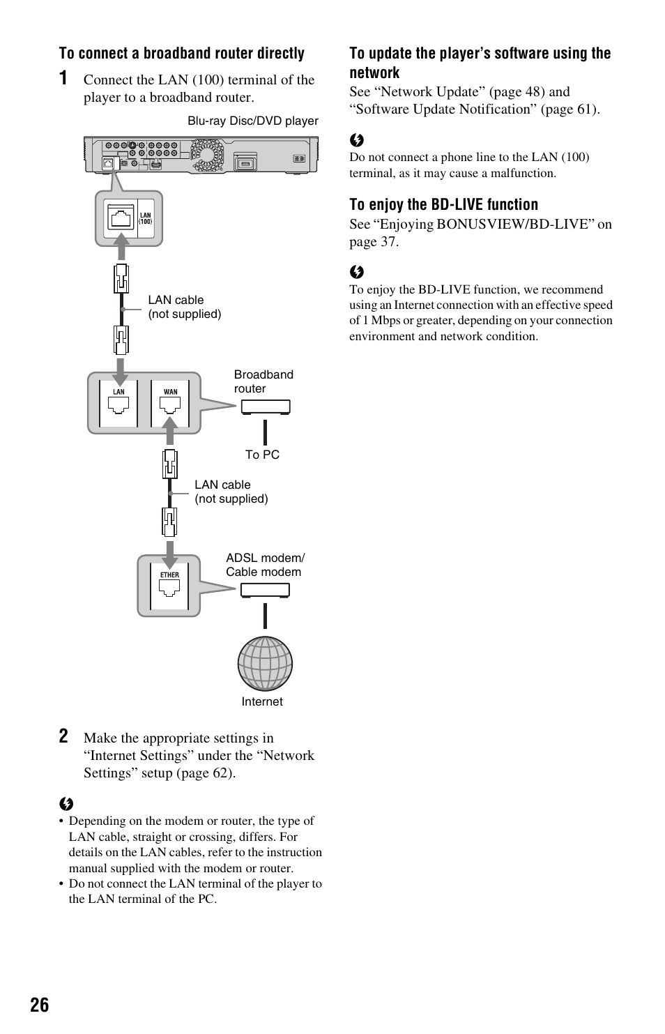 Sony BDP-S1000ES User Manual | Page 26 / 95