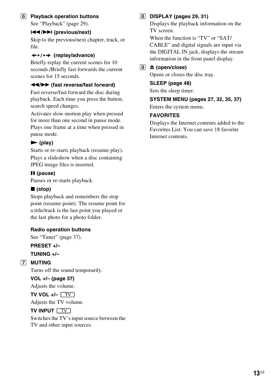 Sony BDV-E770W User Manual | Page 13 / 75
