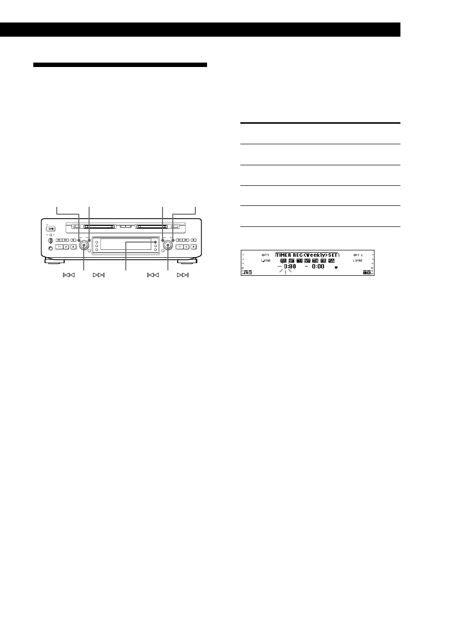 Enregistrement programmé sur un md, Enregistrement sur md, Suite page suivante) | Sony MDS-W1 User Manual | Page 71 / 204