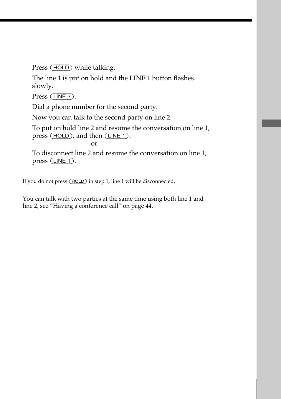 Making another call while talking, Basics | Sony SPP-A972 User Manual | Page 27 / 80