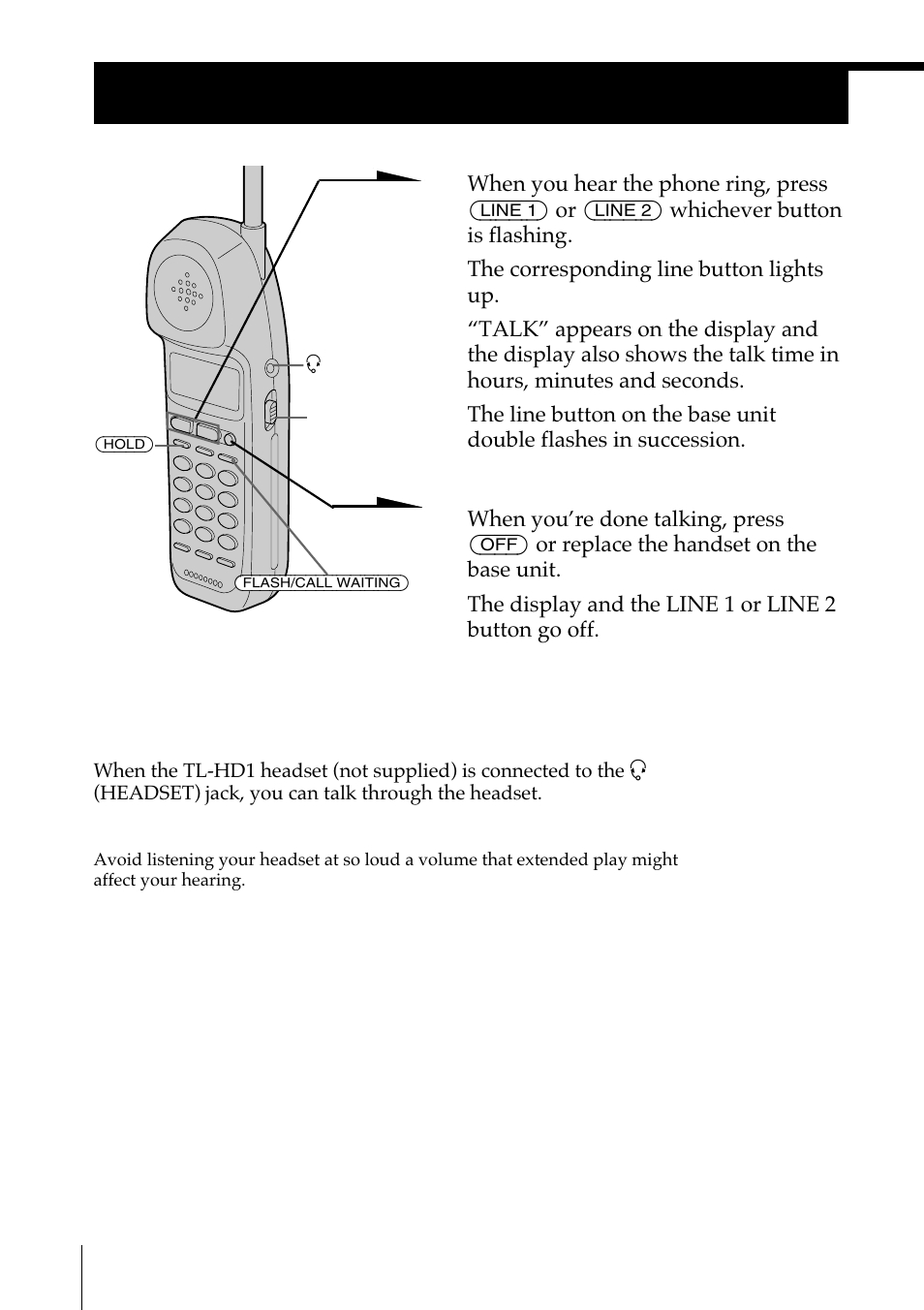 Receiving calls | Sony SPP-A972 User Manual | Page 28 / 80