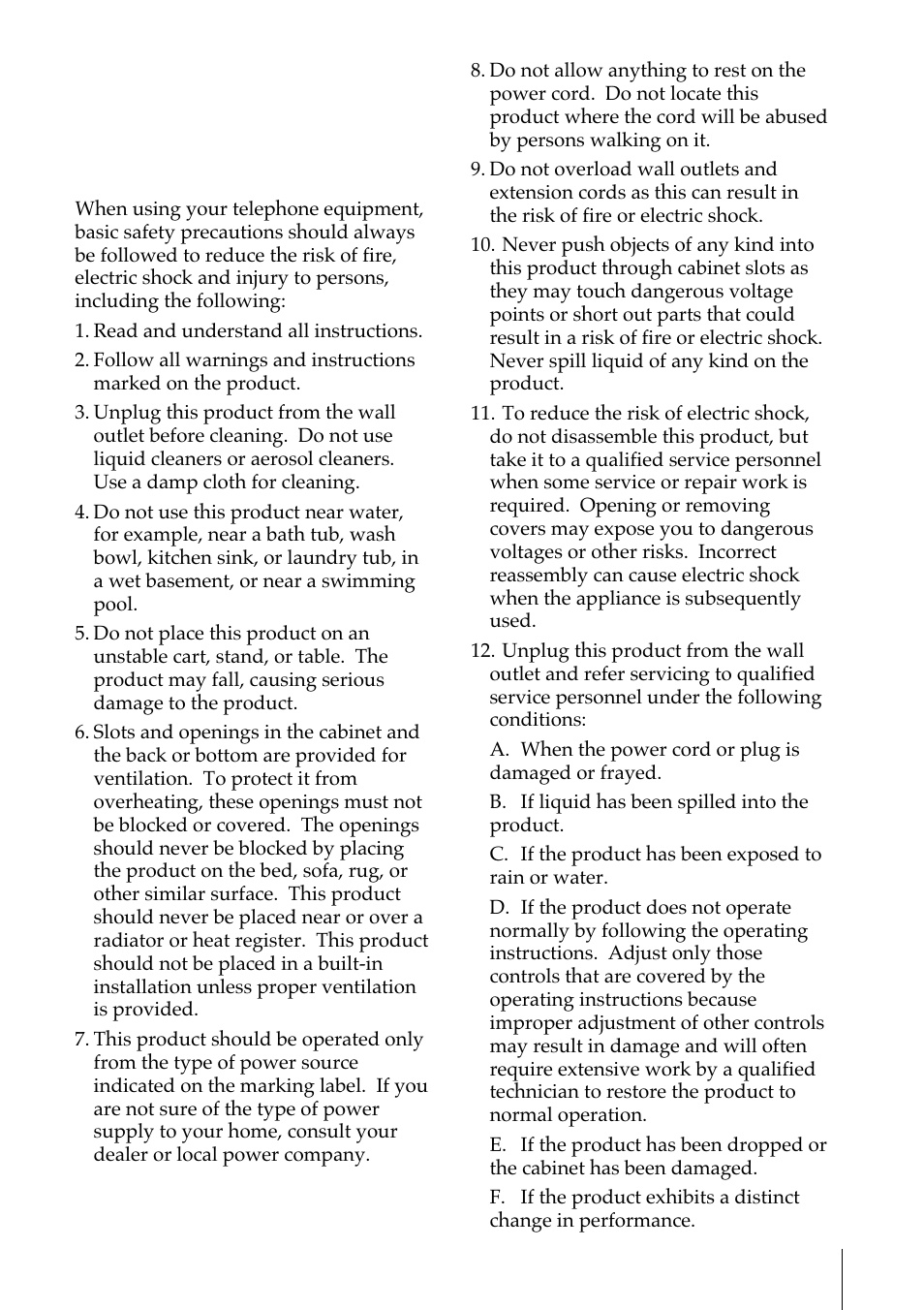 Important safety instructions | Sony SPP-A972 User Manual | Page 3 / 80