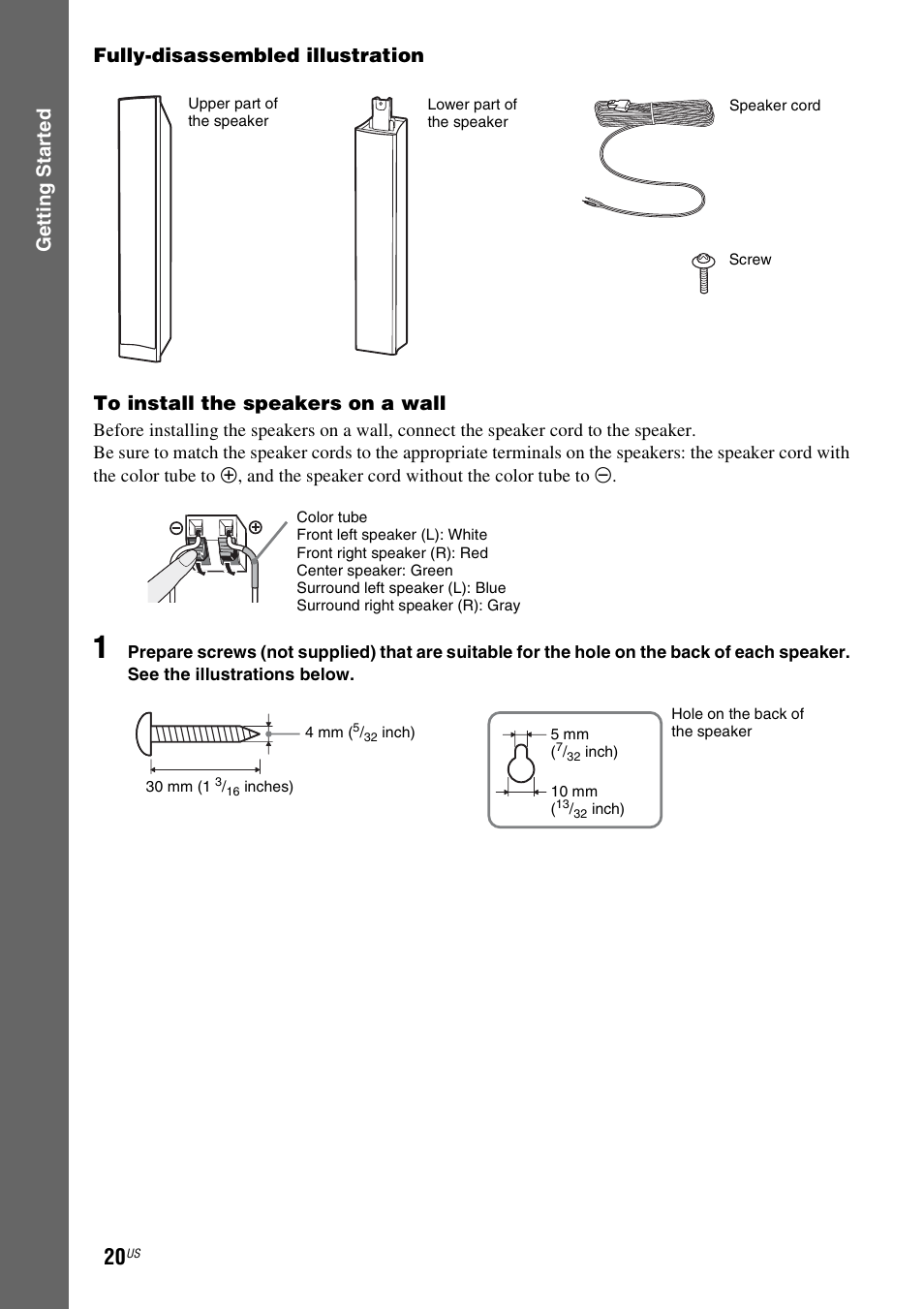 Sony BDV-T20W User Manual | Page 20 / 123