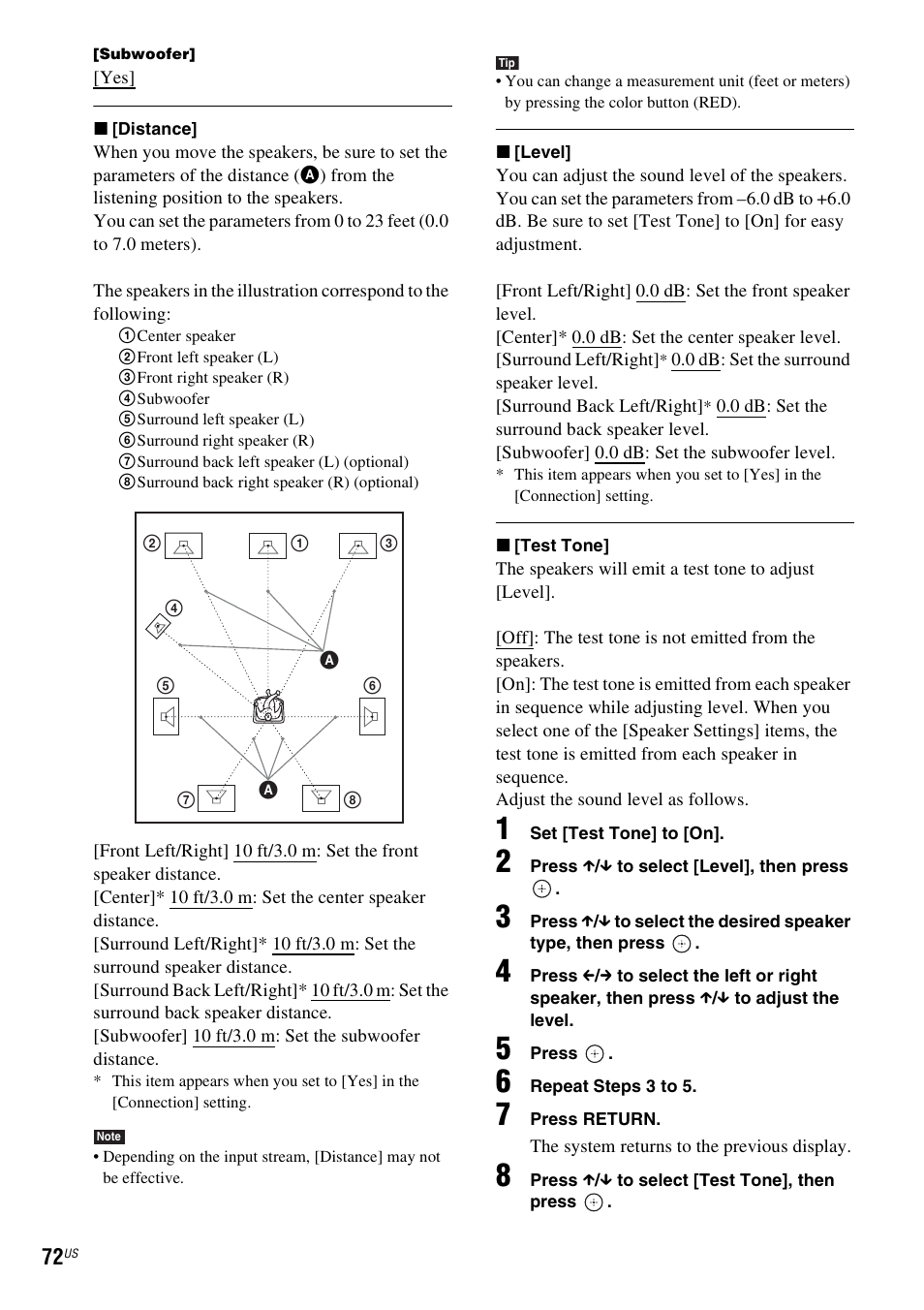 Sony BDV-T20W User Manual | Page 72 / 123