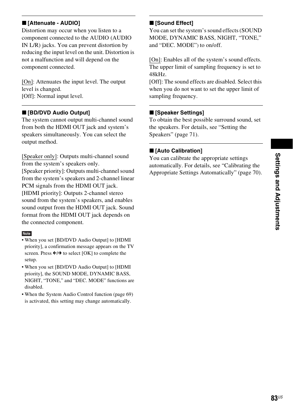 Sony BDV-T20W User Manual | Page 83 / 123
