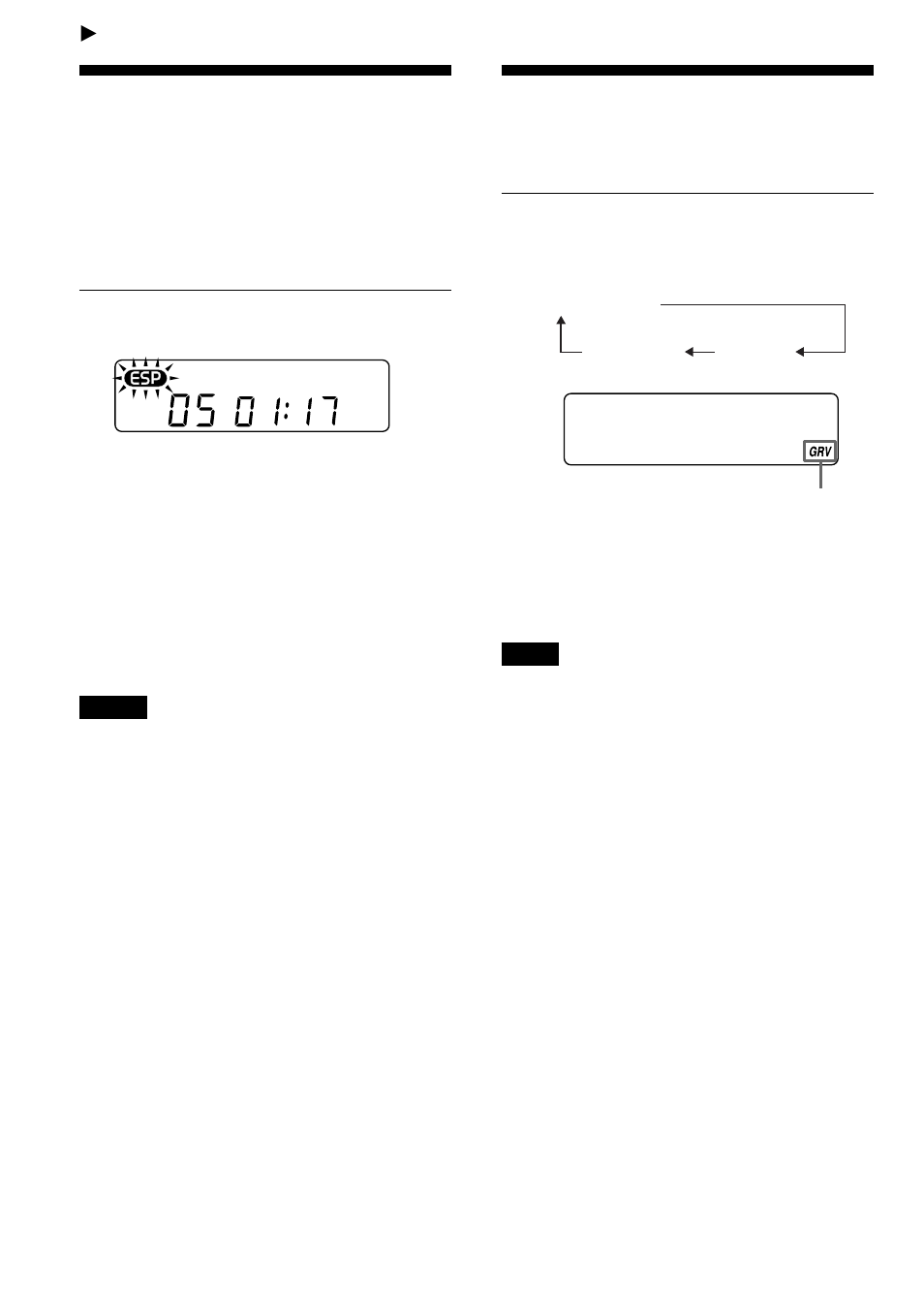 Available features, Turning on the shock protection function (esp2), Emphasizing the bass sound (sound) | Turning on the shock protection function, 16 emphasizing the bass sound | Sony D-F525 User Manual | Page 16 / 28
