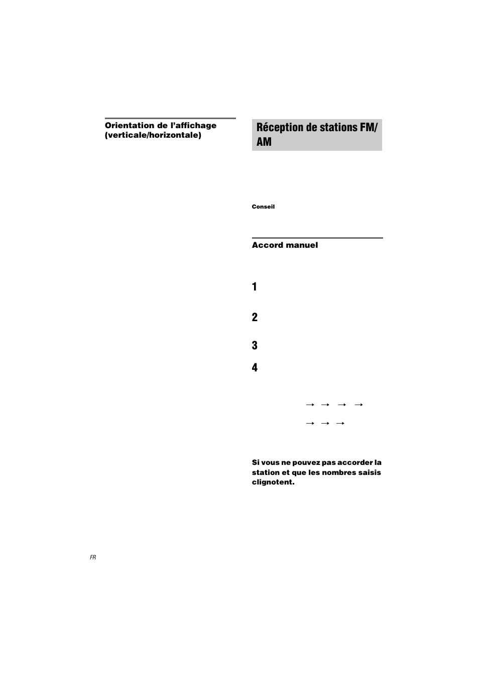 Réception de stations fm/ am | Sony HT-K250 User Manual | Page 54 / 112