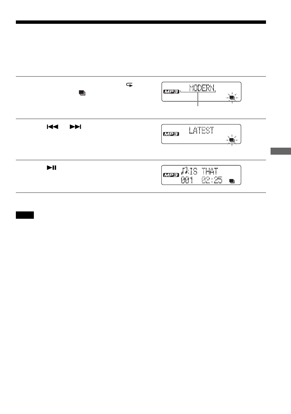 Playing your favorite play lists, M3u play list play) (mp3 cd only) | Sony D-NF611 User Manual | Page 19 / 112