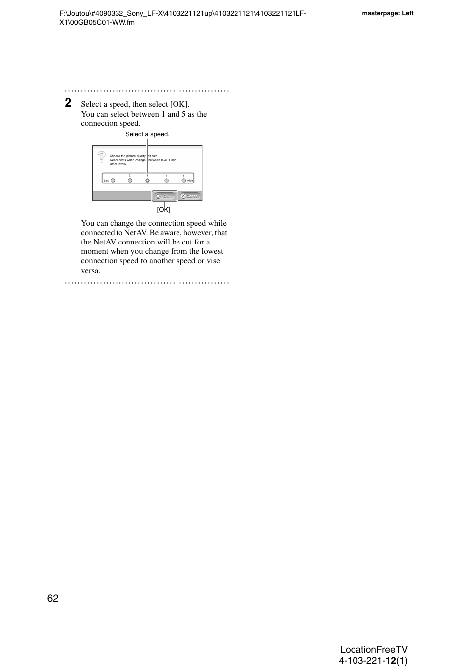 Sony LF-X1 User Manual | Page 62 / 160