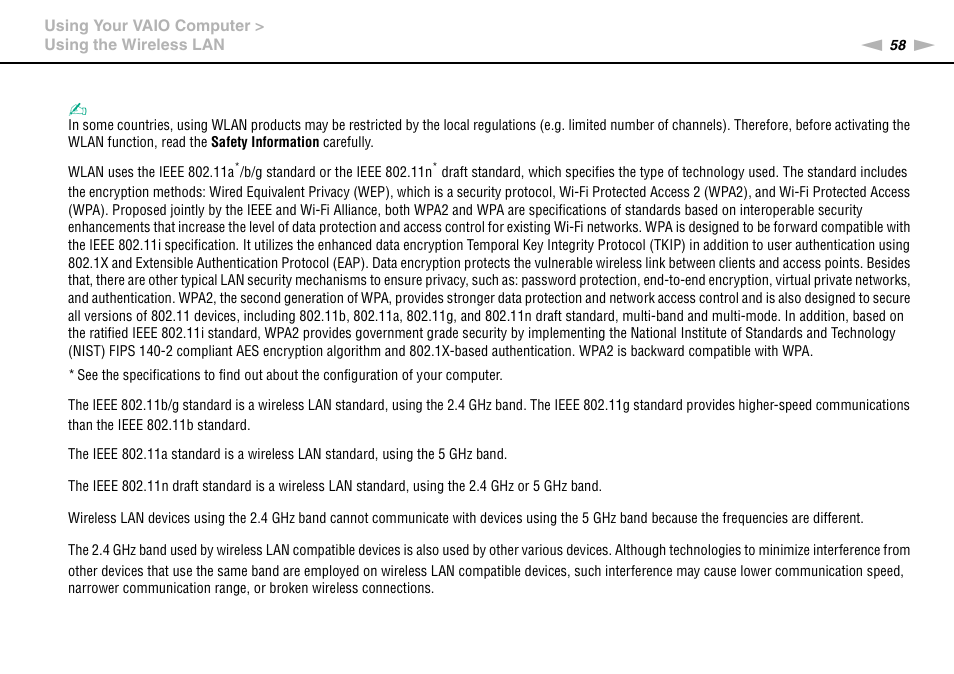 Sony VGN-FW User Manual | Page 58 / 165