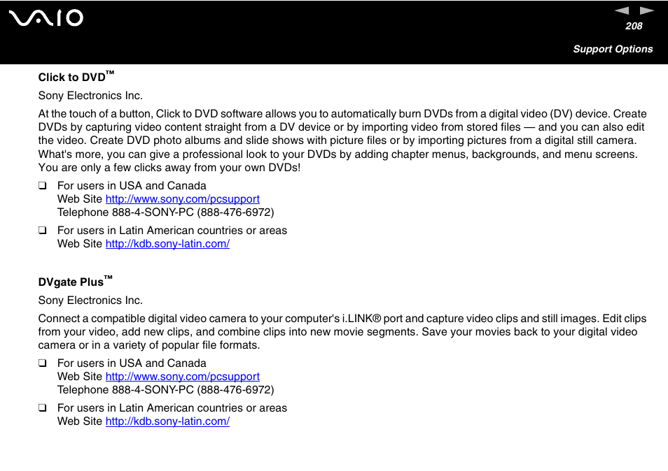 Sony VGN-FS600 Series User Manual | Page 208 / 216