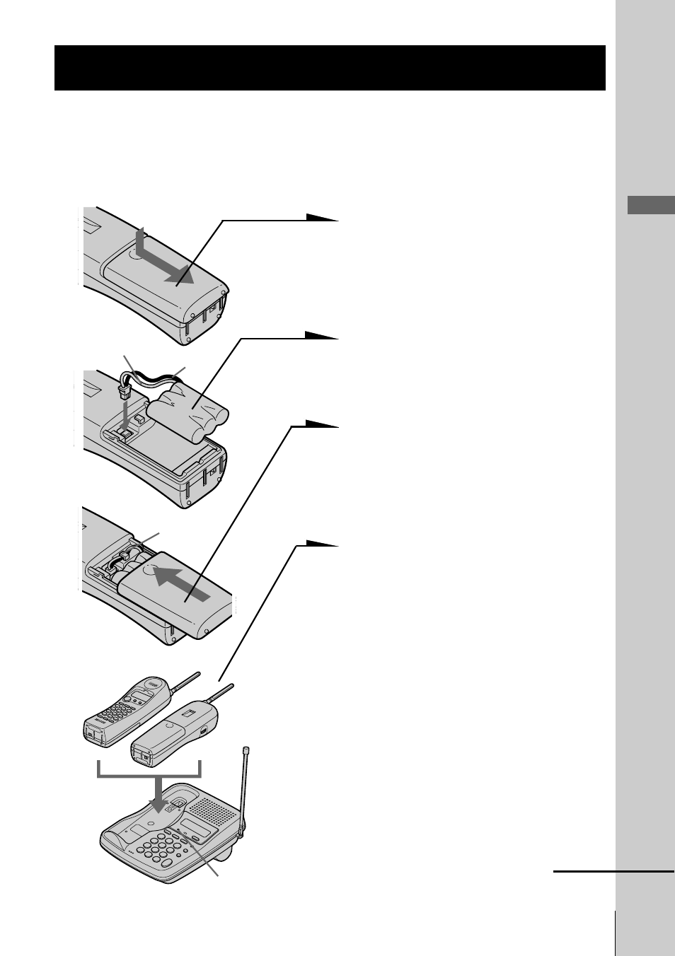 Preparing the battery pack, Step 3: preparing the battery, Pack | Step 3 | Sony SPP-SS966 User Manual | Page 11 / 96