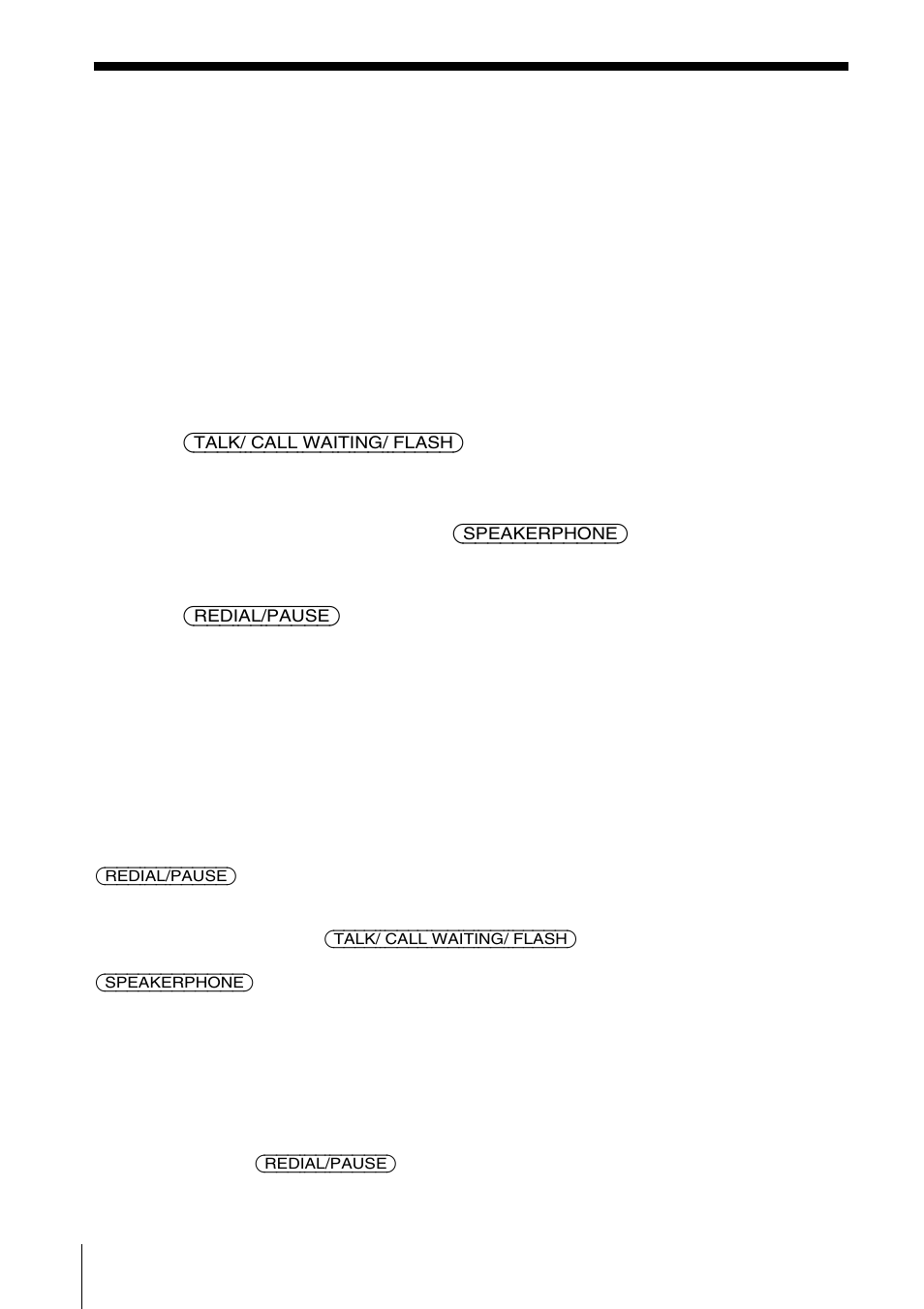 Redialing | Sony SPP-SS966 User Manual | Page 16 / 96