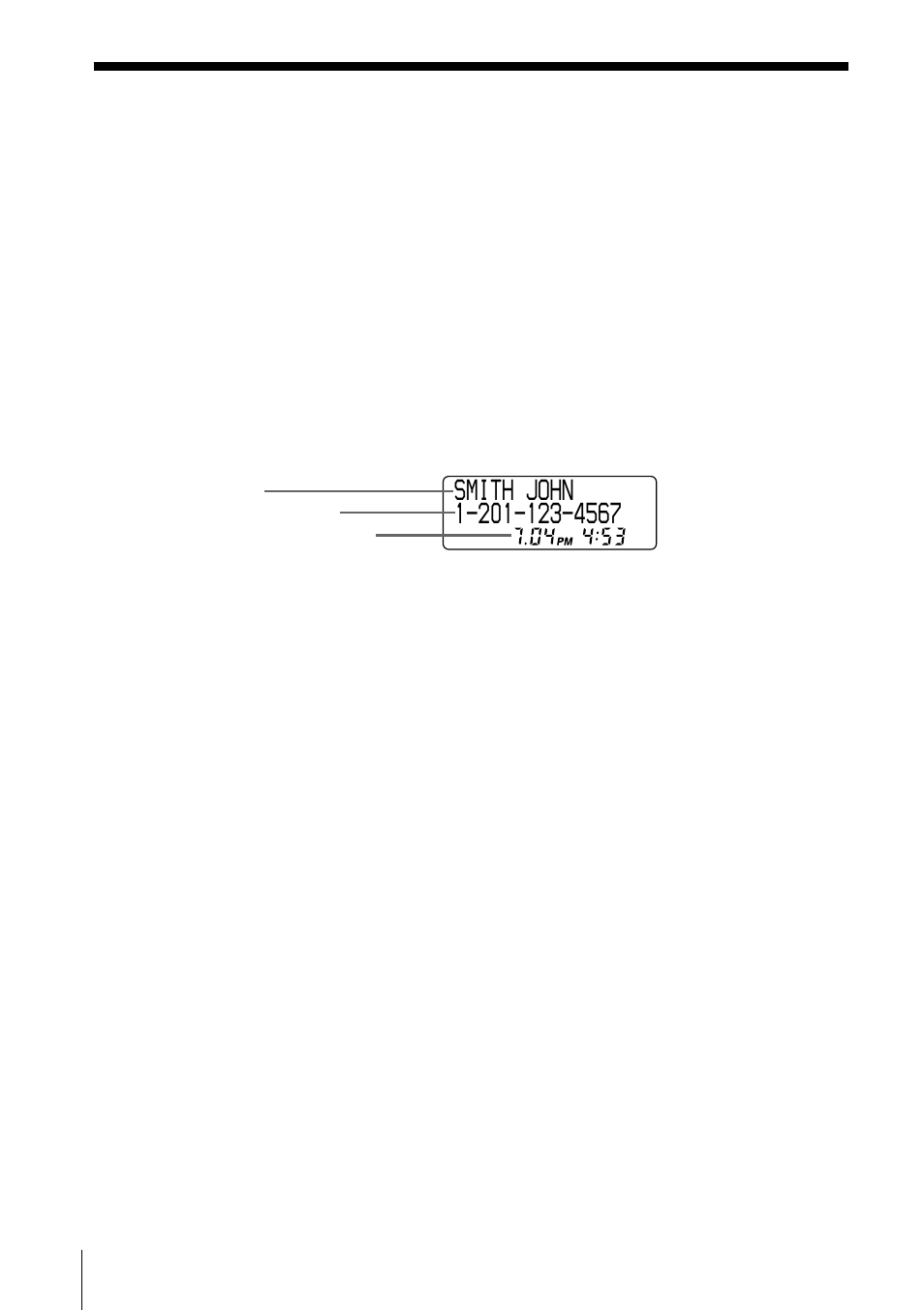 Caller id features, Understanding the caller id service, When you receive a call | Sony SPP-SS966 User Manual | Page 32 / 96