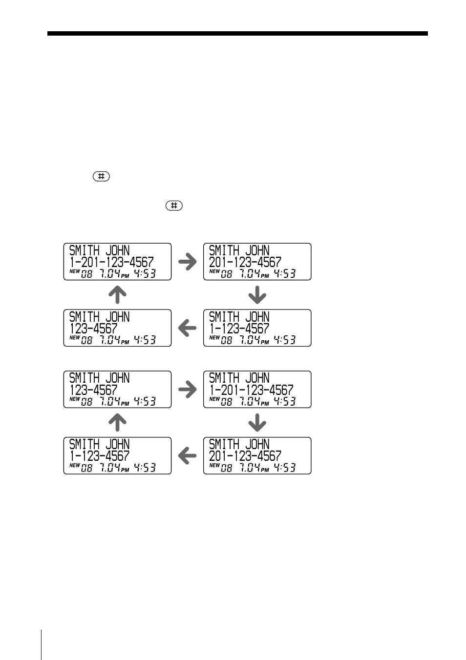 To change the number of digits of the phone number | Sony SPP-SS966 User Manual | Page 38 / 96