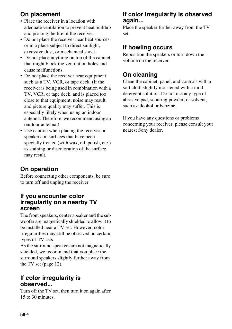 Sony HT-DDWG700 User Manual | Page 50 / 56