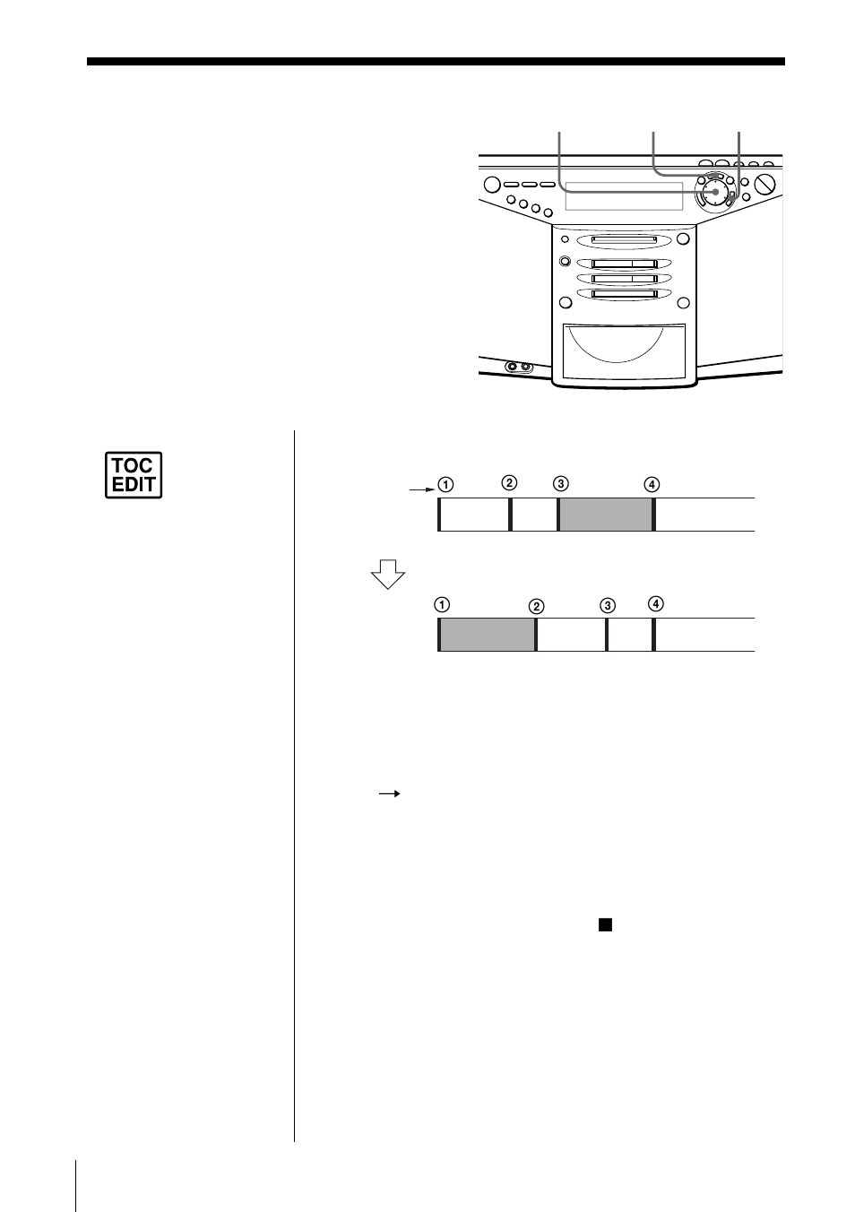 Moving recorded tracks | Sony ZS-M7 User Manual | Page 38 / 126