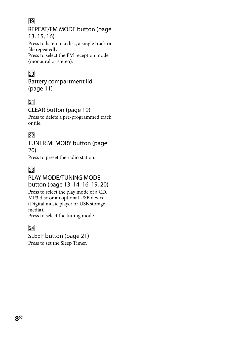Sony CMT-HX9DAB User Manual | Page 8 / 32