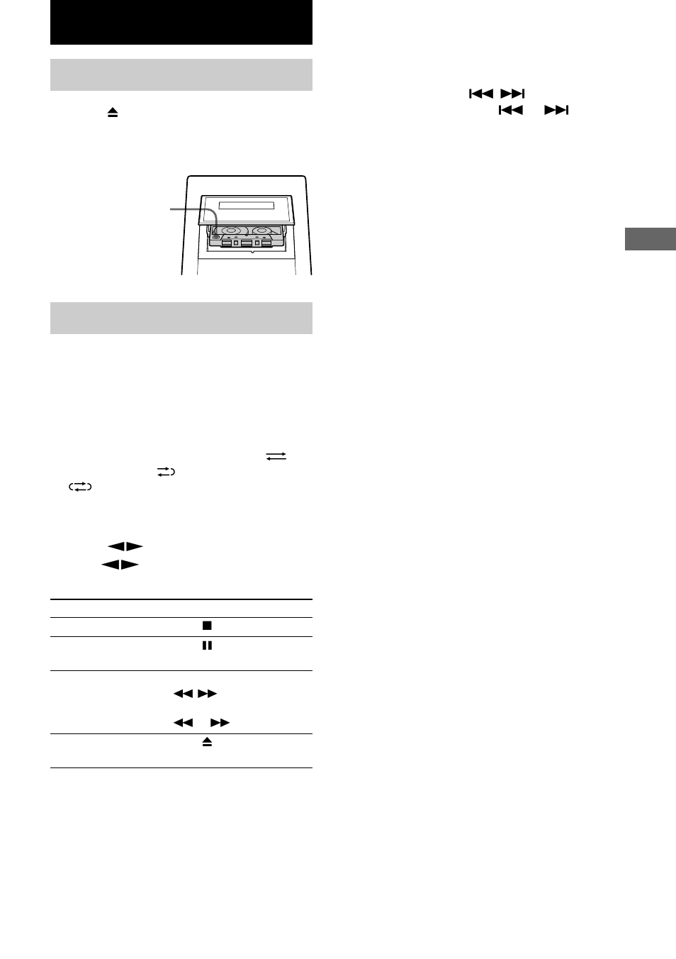 Tape, Loading a tape, Playing a tape | Sony CMT-EP707 User Manual | Page 13 / 24
