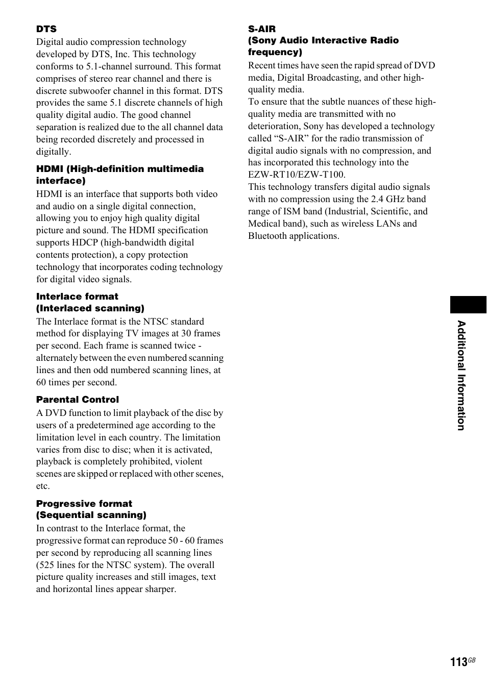Sony 3-299-549-12(1) User Manual | Page 113 / 127