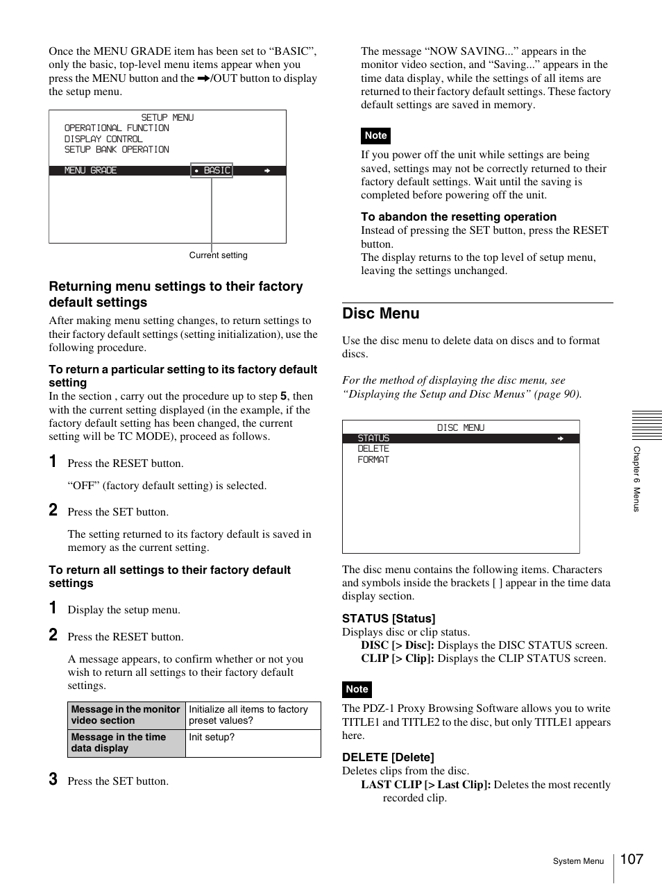 Disc menu | Sony 3-270-589-12 (1) User Manual | Page 107 / 135