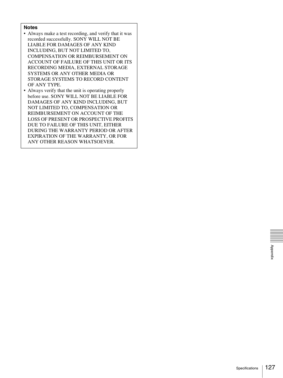 Sony 3-270-589-12 (1) User Manual | Page 127 / 135