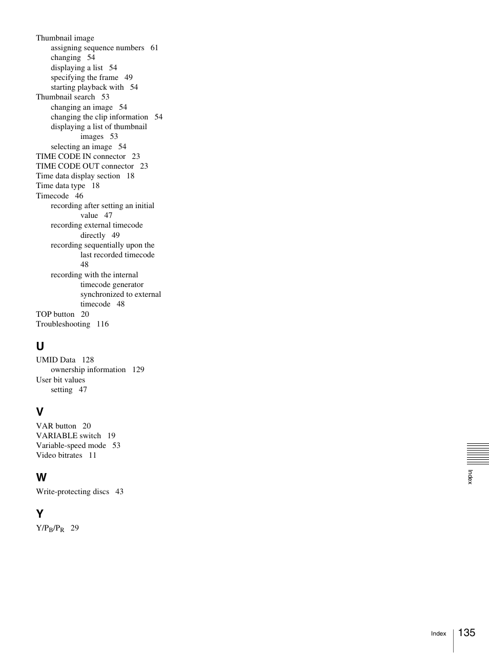Sony 3-270-589-12 (1) User Manual | Page 135 / 135