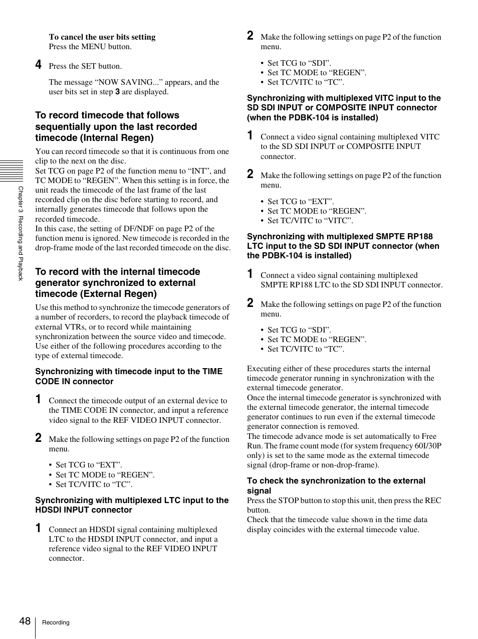 Sony 3-270-589-12 (1) User Manual | Page 48 / 135
